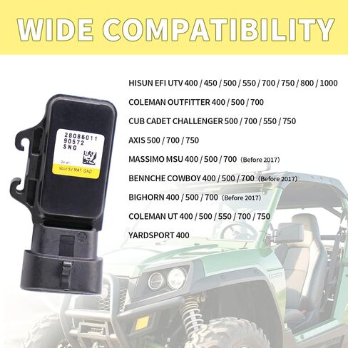 MAP Temp Pressure Sensor for Hisun 400 450 500 550 700 750 800 1000 EFI UTV/ATV, Massimo MSU400-700, Axis 500/700/750Crew, Coleman UT400-750, Cub Cadet Challenger 16723-010-0000 in Kuwait