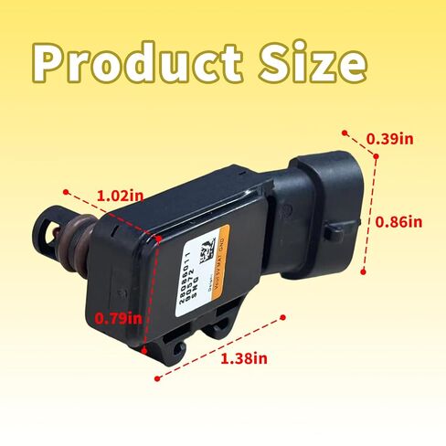 MAP Temp Pressure Sensor for Hisun 400 450 500 550 700 750 800 1000 EFI UTV/ATV, Massimo MSU400-700, Axis 500/700/750Crew, Coleman UT400-750, Cub Cadet Challenger 16723-010-0000 in Kuwait
