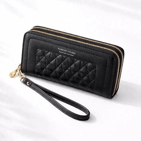 Women Wallet Wristlet Clutch, Crocodile Embossed Zip Around Long Wallet, Large Capacity Phone Wallet with Card Slots, bags for woman, gifts for women in Saudi Arabia