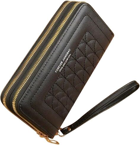 Women Wallet Wristlet Clutch, Crocodile Embossed Zip Around Long Wallet, Large Capacity Phone Wallet with Card Slots, bags for woman, gifts for women in Saudi Arabia