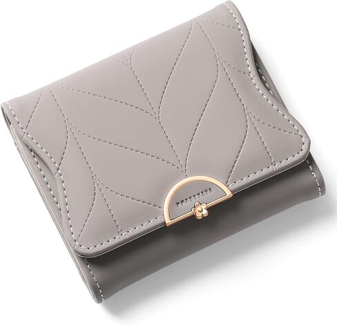 Cute Genuine Leather Wallet for Women RFID Blocking Bifold with Zipper Coin Pocket (Black) in Kuwait