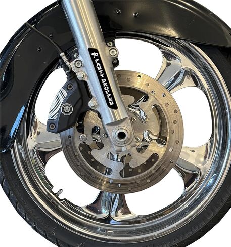 أجزاء دورة Kustom استبدال عاكس الشوكة الأمامية بالقطارة. تباع في أزواج. متوافق مع العديد من موديلات هارلي ديفيدسون. انزلاقات الشوارع انزلاقات الطرق. غير عاكسة in Saudi Arabia