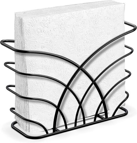Silver Guest Towel Holder Tray for Bathroom – Countertop Napkin Organizer for Disposable Paper Towels, Elegant Hand Towel Rack for Powder Room, Modern Guest Bathroom Accessories in Saudi Arabia