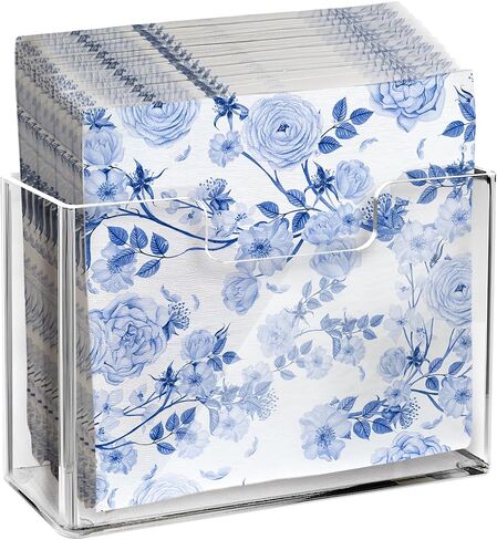 Silver Guest Towel Holder Tray for Bathroom – Countertop Napkin Organizer for Disposable Paper Towels, Elegant Hand Towel Rack for Powder Room, Modern Guest Bathroom Accessories in Saudi Arabia