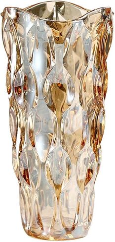 9.5" High Thickened Amber Glass Flower Vase for Home Decor, Dining Wedding Table Office Holiday Party Centerpiece Decoration in Saudi Arabia