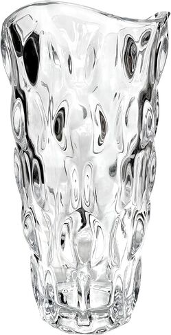 9.5" High Thickened Amber Glass Flower Vase for Home Decor, Dining Wedding Table Office Holiday Party Centerpiece Decoration in Saudi Arabia