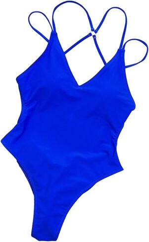 Women Swimsuits Monokinis Bathing Suit Bikini Halter Swimwear for Vacation Ladies in Kuwait