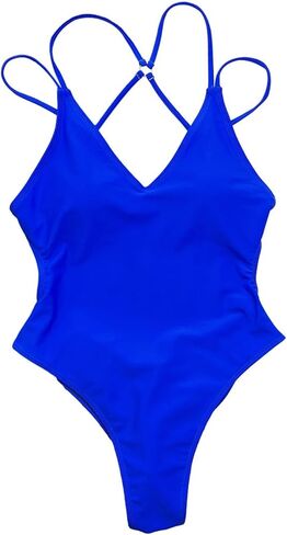 Women Swimsuits Monokinis Bathing Suit Bikini Halter Swimwear for Vacation Ladies in Kuwait