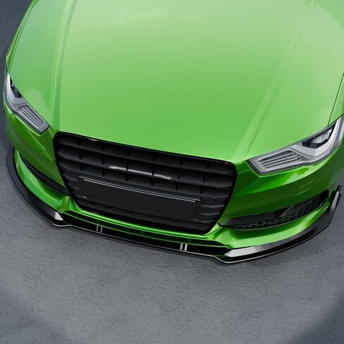 Front Bumper Lip Splitter Spoiler Fit for Audi S3/ A3 Prestige S Line Models 2015 2016 Carbon Fiber Style Coating 3pcs Accessories Air Chin Body Kit in Saudi Arabia