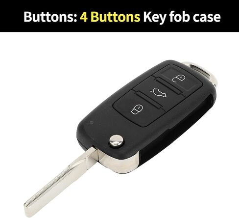 X AUTOHAUX Key Shell Case Keyless Entry Remote Key Fob Replacement Case for Volkswagen Tiguan Golf Jetta 2011-2016 4 Buttons in Saudi Arabia