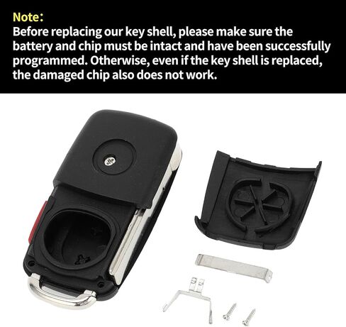 X AUTOHAUX Key Shell Case Keyless Entry Remote Key Fob Replacement Case for Volkswagen Tiguan Golf Jetta 2011-2016 4 Buttons in Saudi Arabia