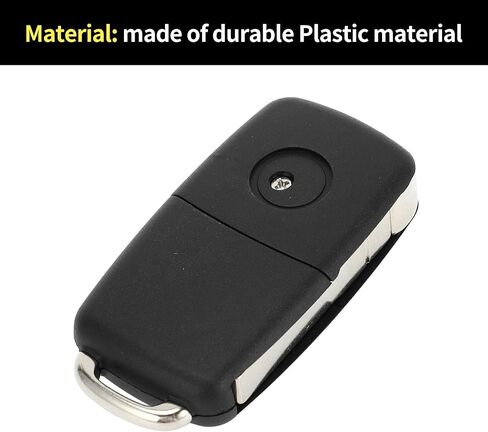 X AUTOHAUX Key Shell Case Keyless Entry Remote Key Fob Replacement Case for Volkswagen Tiguan Golf Jetta 2011-2016 4 Buttons in Saudi Arabia