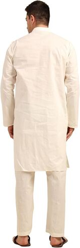 Men's Kurta Pajama Set – Cotton Blend, Ethnic Wear for Festivals, Weddings, and Celebrations – Cream Color in Saudi Arabia