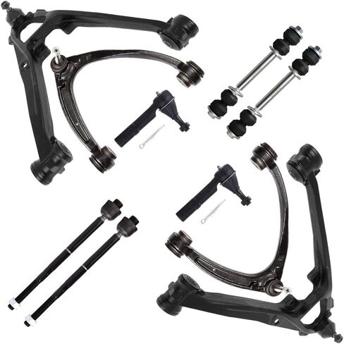 SCITOO 10 قطعة طقم تعليق ذراع التحكم العلوي السفلي، قضيب ربط نهاية قضيب Sway مناسب 2007-2014 Escalade 2007-2013 لـ Chevy Avalanche Silverado 1500 Suburban 1500 Tahoe لـ GMC Sierra 1500 Yukon in Kuwait