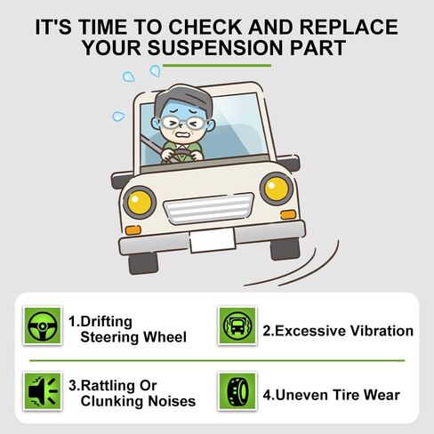 SCITOO 10 قطعة طقم تعليق ذراع التحكم العلوي السفلي، قضيب ربط نهاية قضيب Sway مناسب 2007-2014 Escalade 2007-2013 لـ Chevy Avalanche Silverado 1500 Suburban 1500 Tahoe لـ GMC Sierra 1500 Yukon in Kuwait