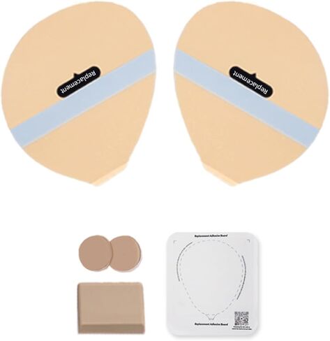 Puff Sticky Bra & Refill Kit - Push Up Sticky Boobs for Backless Dress - Reusable Stick on Bra with Extra Adhesive Strips in Saudi Arabia