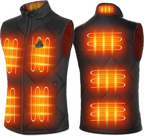 Heated Vest for Men Lightweight Quilted Heating Jacket Smart Electric Heated Vest for Winter Outdoor Warming in Kuwait