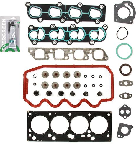 Evergreen SA-3129802565-3 Full Gasket Set Bearings Rings Compatible With/For 00-02 Ford Escort 2.0 SOHC VIN P in Saudi Arabia