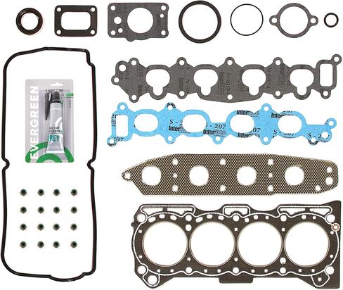 Evergreen SA-9761228988-2 Full Gasket Set Bearings Rings Compatible With/For 92-01 Suzuki GEO Chevrolet 1.6 G16KV in Saudi Arabia
