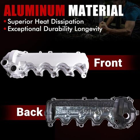 غطاء صمام الألومنيوم الأيمن من MITZONE مع حشية ومسامير متوافق مع Ford F150 F250 F350 Super Duty Mustang Lincoln Navigator 4.6L 5.4L 2004-2014، استبدال 264-908 9L1Z6582C 9L1Z6582D 7L1Z6584A in Saudi Arabia