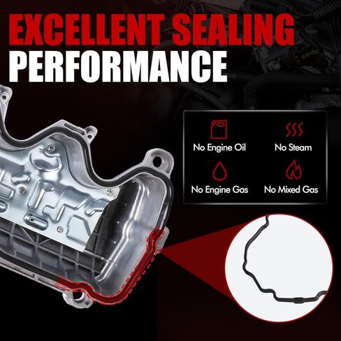 غطاء صمام الألومنيوم الأيمن من MITZONE مع حشية ومسامير متوافق مع Ford F150 F250 F350 Super Duty Mustang Lincoln Navigator 4.6L 5.4L 2004-2014، استبدال 264-908 9L1Z6582C 9L1Z6582D 7L1Z6584A in Saudi Arabia