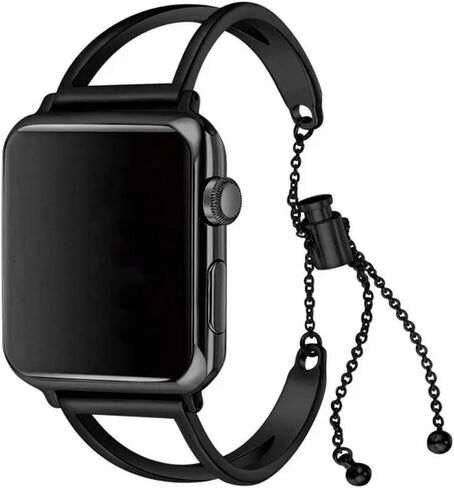 Metal Bands Compatible with Apple Watch 38mm 40mm 41mm 42mm 44mm 45mm 46mm 49mm, Bracelet Bangle Stainless Steel Replacement Wrist Bands Compatible with iWatch Ultra Series SE 11 10 9 8 7 6 5 4 3 2 1 in Saudi Arabia