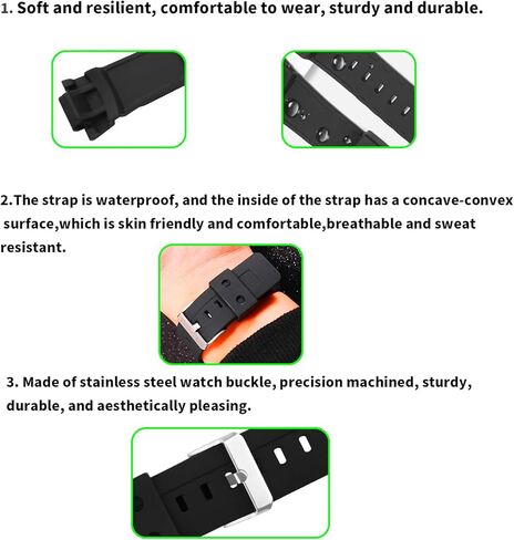 Men's Resin Strap Compatible for 16mm Casio G100 G-100-2B G-100-2BV G200 G-200 G-2310-2V G-2400-2V Ladies outdoor work waterproof watch band wrist strap with buckle in Saudi Arabia