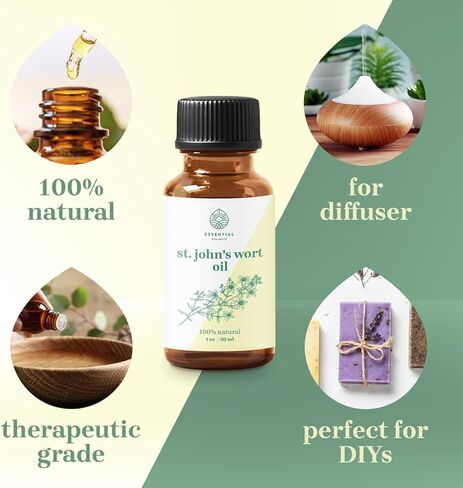 St. John's Wort Oil - Premium Grade 100% Undiluted Oil (1 oz.) | for Aromatherapy, Soaps, Lotions, & Candles | Vegan & Cruelty Free in Kuwait