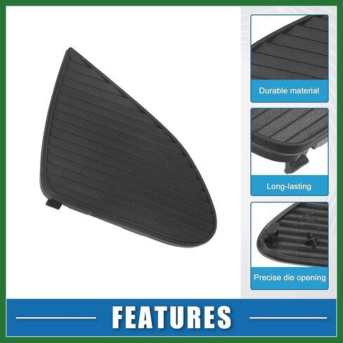 Motoforti Front Bumper Fog Light Lamp Frame Grille Cover Cap Trim 52437-53020 for Lexus IS250 IS350 2009-2010 Plastic Black Long-Lasting in Saudi Arabia