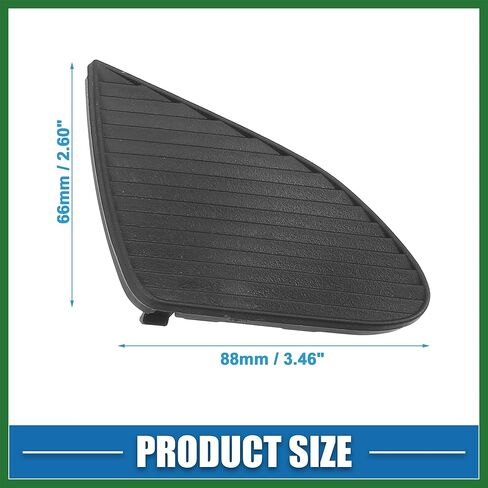 Motoforti Front Bumper Fog Light Lamp Frame Grille Cover Cap Trim 52437-53020 for Lexus IS250 IS350 2009-2010 Plastic Black Long-Lasting in Saudi Arabia