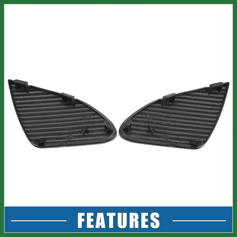 Motoforti Front Bumper Fog Light Lamp Frame Grille Cover Cap Trim 52437-53020 for Lexus IS250 IS350 2009-2010 Plastic Black Long-Lasting in Saudi Arabia