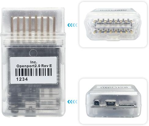 كابل تشخيص OBD2 K-CAN لـ Openport 2.0 ECU، متوافق مع جاكوار لاند روفر لتويوتا وميتسوبيشي لمركبات سوبارو، يعمل مع SDD V163 لـ Techstream لـ Tactrix in Saudi Arabia