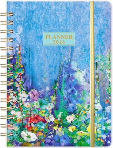 2025-2026 Planner - Planner Weekly and Monthly 2025-2026, JUL. 2025 - JUN. 2026, 6.4" x 8.5", Academic Calendar with Monthly Tabs, Sturdy Cover, Premium Paper, Back Pocket, Strong Twin-wire Binding in Kuwait