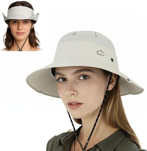 Oweisong Sun Hat for Women Men Summer Beach Wide Brim Hats Water Repellent Bucket Sun Visor Hats for Hiking Fishing in Saudi Arabia