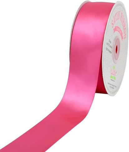 Creative Ideas PSF1102-175 Solid Satin Ribbon, 1-1/2"/50 yd, Hot Pink in Kuwait