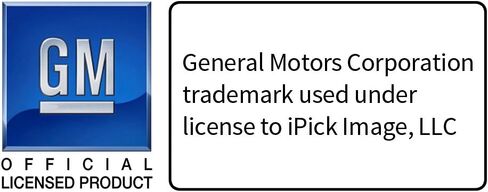 iPick Image for Cadillac 2013 Dual Logo UV Graphic Black Stainless Steel License Plate - Official Licensed in Saudi Arabia