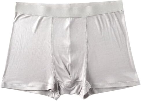 Men's 100% Mulberry Silk Boxer Briefs - Ultra Breathable Pure Silk Summer Underwear for Men, Comfort & Lightweight in Saudi Arabia