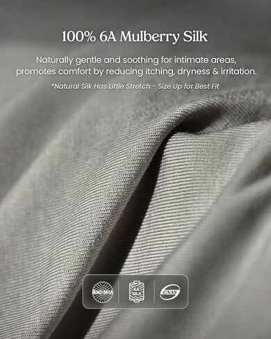 Men's 100% Mulberry Silk Boxer Briefs - Ultra Breathable Pure Silk Summer Underwear for Men, Comfort & Lightweight in Saudi Arabia