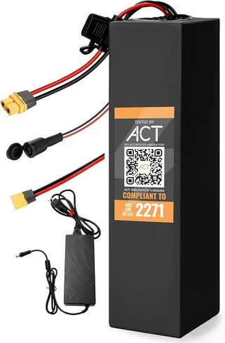 36V 10.6Ah Lithium Battery, Built-in 30A BMS, with 2A Charger, XT60 Connector, Compatible with 250W-1000W Motor, Universal Power Pack Rechargeable Batteries for Ebike, Motorcycles, Scooter, Tricycle in Saudi Arabia