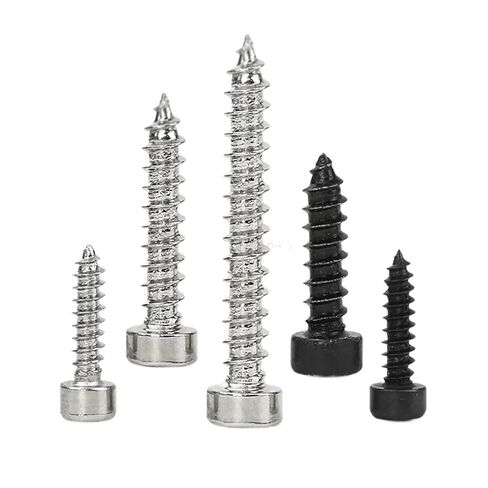 50pcs M2 M2.6 M3 M3.5 M4 M5 M6 Hexagon Socket Head Self Tapping Screws 8.8 Grade Black/Nickel Zinc Head Speaker Screws(Nickel Zinc Plated,3/8-24) in Saudi Arabia