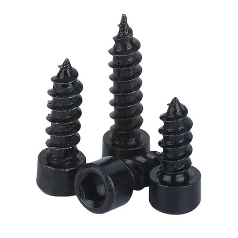 50pcs M2 M2.6 M3 M3.5 M4 M5 M6 Hexagon Socket Head Self Tapping Screws 8.8 Grade Black/Nickel Zinc Head Speaker Screws(Nickel Zinc Plated,3/8-24) in Saudi Arabia