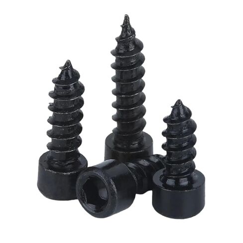 50pcs M2 M2.6 M3 M3.5 M4 M5 M6 Hexagon Socket Head Self Tapping Screws 8.8 Grade Black/Nickel Zinc Head Speaker Screws(Nickel Zinc Plated,3/8-24) in Saudi Arabia