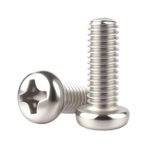 50/10 M1.2 M1.4 M1.6 M2 M2.5 M3 M4 M5 M6 Micro 304 Stainless Steel Cross Recessed Pan Head Screws(18mm,M3x 50pcs) in Saudi Arabia