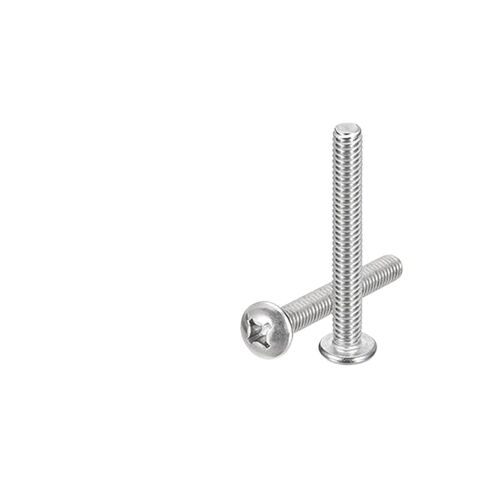 50/10 M1.2 M1.4 M1.6 M2 M2.5 M3 M4 M5 M6 Micro 304 Stainless Steel Cross Recessed Pan Head Screws(18mm,M3x 50pcs) in Saudi Arabia
