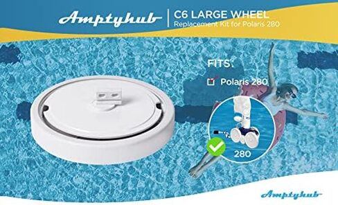 Large Wheel Complete with Tire Bearings Replacement for Zodiac Polaris 280 in Kuwait
