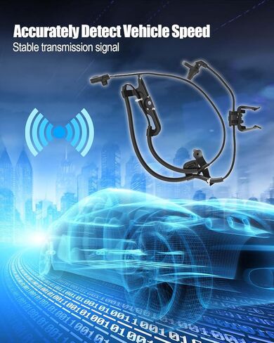Front Left and Right ABS Wheel Speed Sensor Fit for Toyota Sienna 2011-2020 Replace 8954208040 8954208050 ALS2370 ALS2368 8954308040 8954308050, Skid Control Sensor Wire, 2PCS in Kuwait