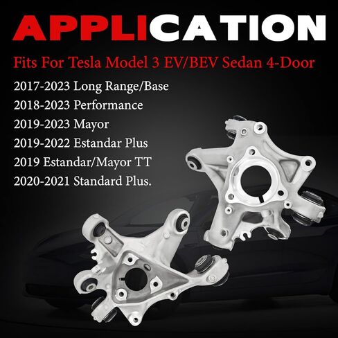 104441100F 104441600F Rear Suspension Steering Knuckle Right Left Fit for Tesla Model 3 EV BEV 2017-2023 Driver and Passenger Side 104441600G 104441100G 104441100H in Saudi Arabia