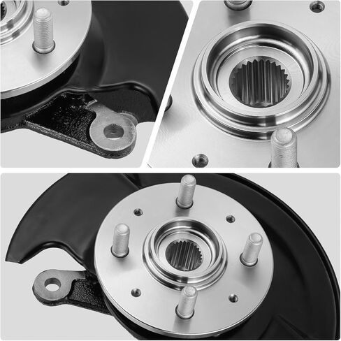 مجموعة مفاصل محملة من جانب السائق الأمامي الأيسر من DNA MOTORING متوافقة مع Honda Civic 2003-2005، OEM-KNCK-012-L in Saudi Arabia