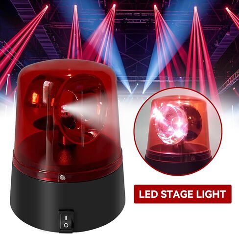 أحمر LED ضوء ستروب، 360 درجة ديسكو حزب الدورية مصباح وامض منارة حزب مصباح DJ وامض أضواء المسرح، سيارة الشرطة منارة صفارة الإنذار ضوء ستروب مع التحكم في التبديل لشريط عرض DJ in Saudi Arabia