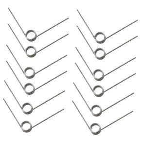 Meuey Lyot Stainless Steel Small Torsion Springs 50mm 90 Degree Torsional Springs Mechanical Compression Springs for Tool Maintenance and Woodworking DIY-12PCS